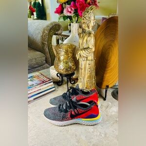 Nike Mens Epic React Flyknit 2 BQ8928-007 Black Running Shoes Sneakers Size 10